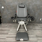 Refurbished Urology Chair with hand control shown with stirrups