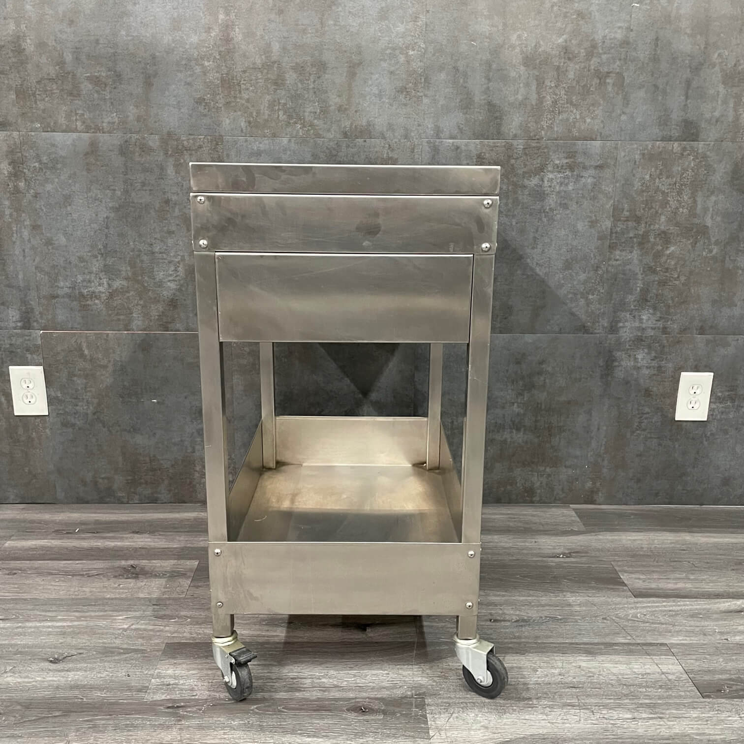 Stainless Steel Medical Cart with Storage - Angelus Medical