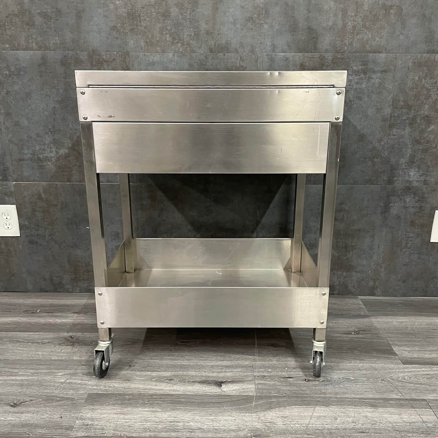 Stainless Steel Medical Cart with Storage - Angelus Medical