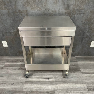 Stainless Steel Medical Cart with Storage - Angelus Medical