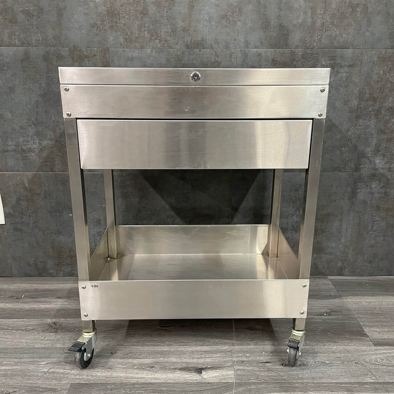 Stainless Steel Medical Cart with Storage - Angelus Medical