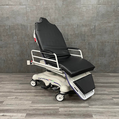 Buy Refurbished Stryker 5050 stretcher chair with adjustable backrest and hydraulic lift system near me 
