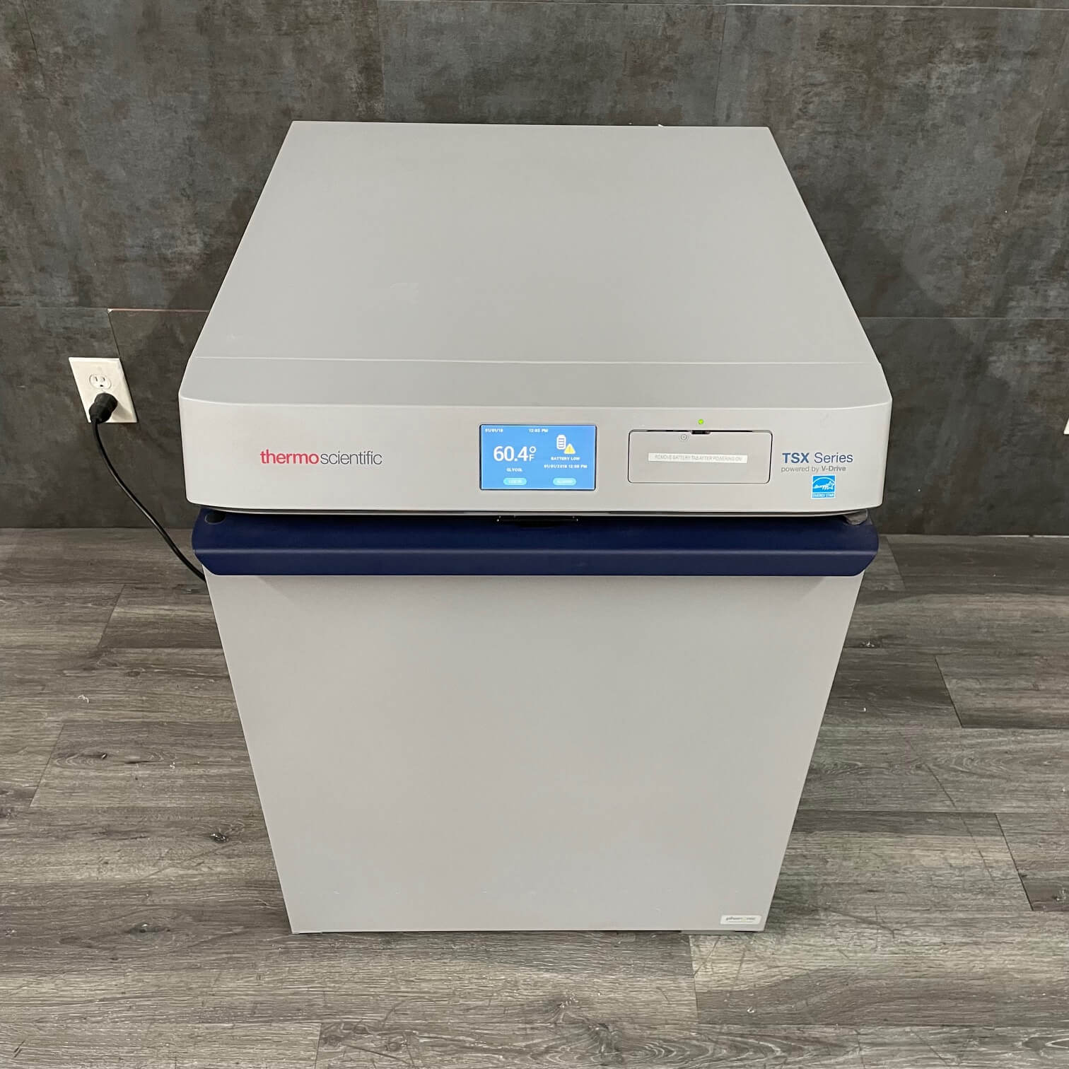 Thermoscientific 5.5ft refrigerator at Angelus Medical - Viewed from the top