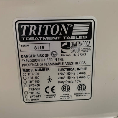 Chattanooga Triton 5 Section TRT-500 Treatment table near me in Los Angeles