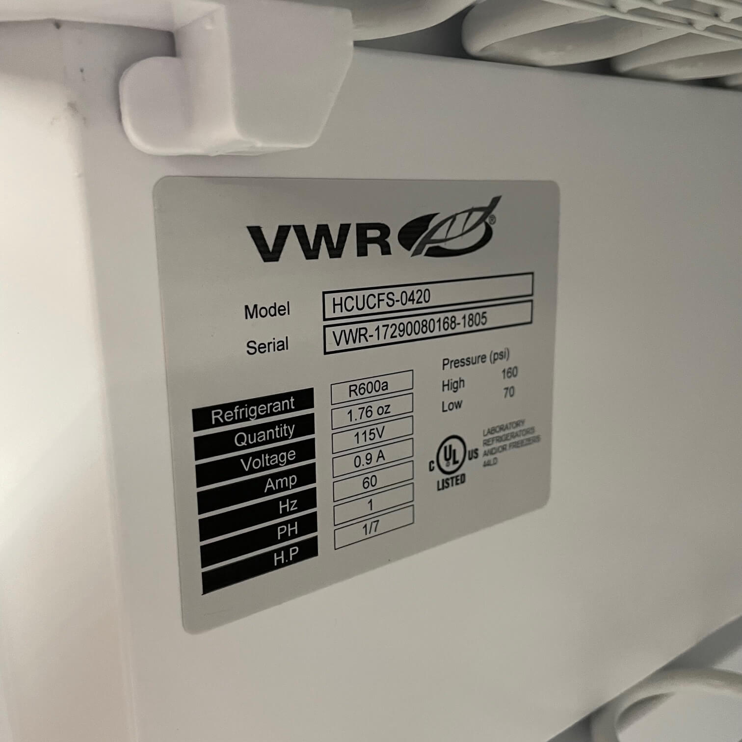 VWR Lab Refrigerator for sale near me