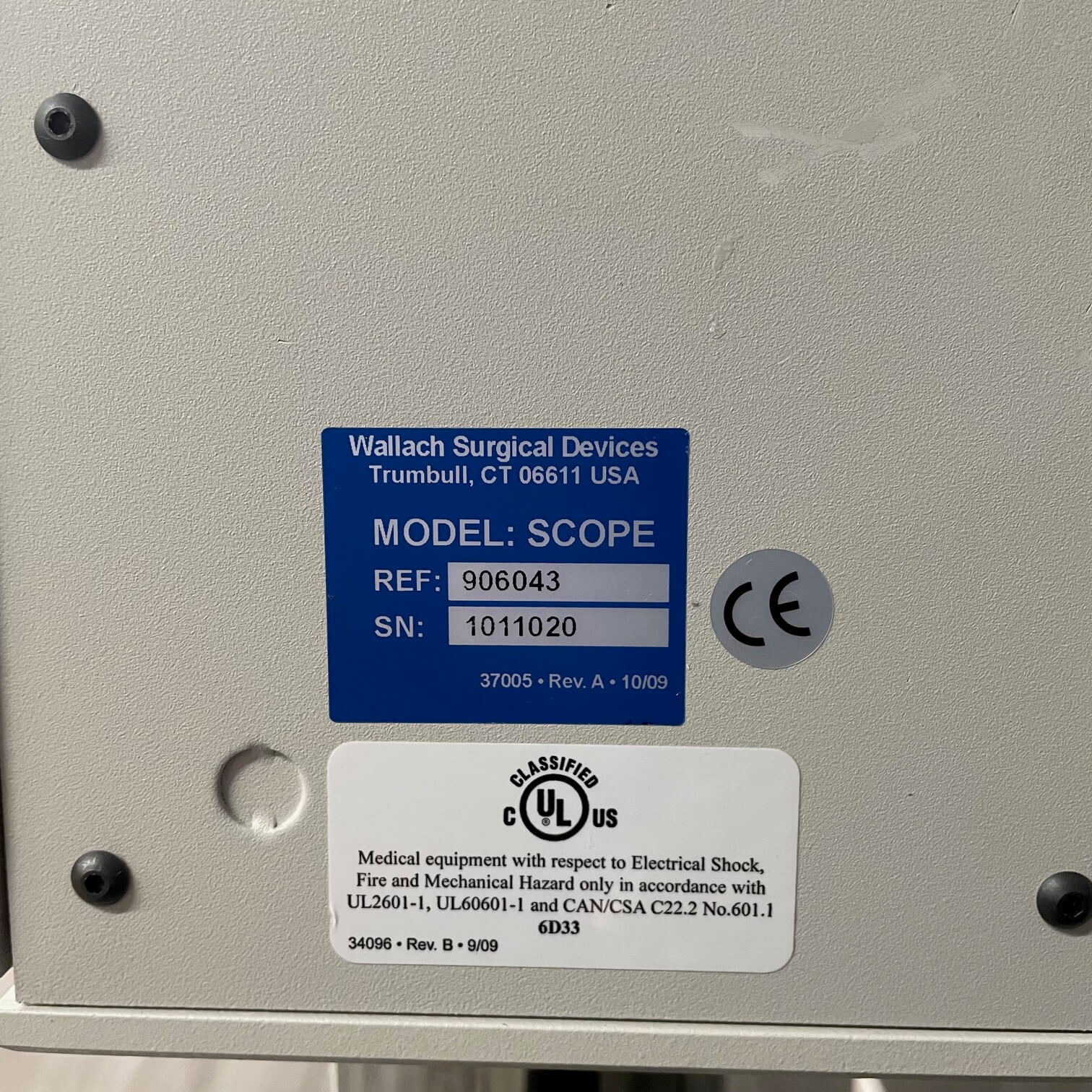 Wallach Zoomscope with Trulight Colposcope