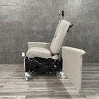 Side view of Champion 85P medical recliner with swing-away arms available for sale near me