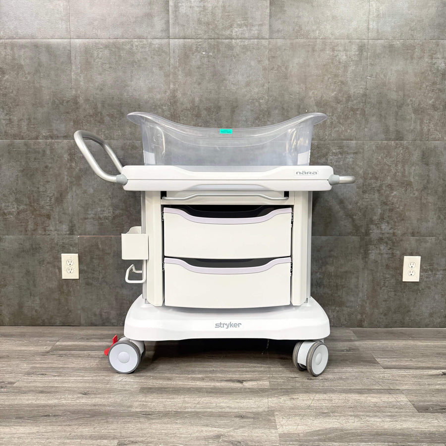 Stryker baby bassinet refurbished front view hospital neonatal bed for sale near me