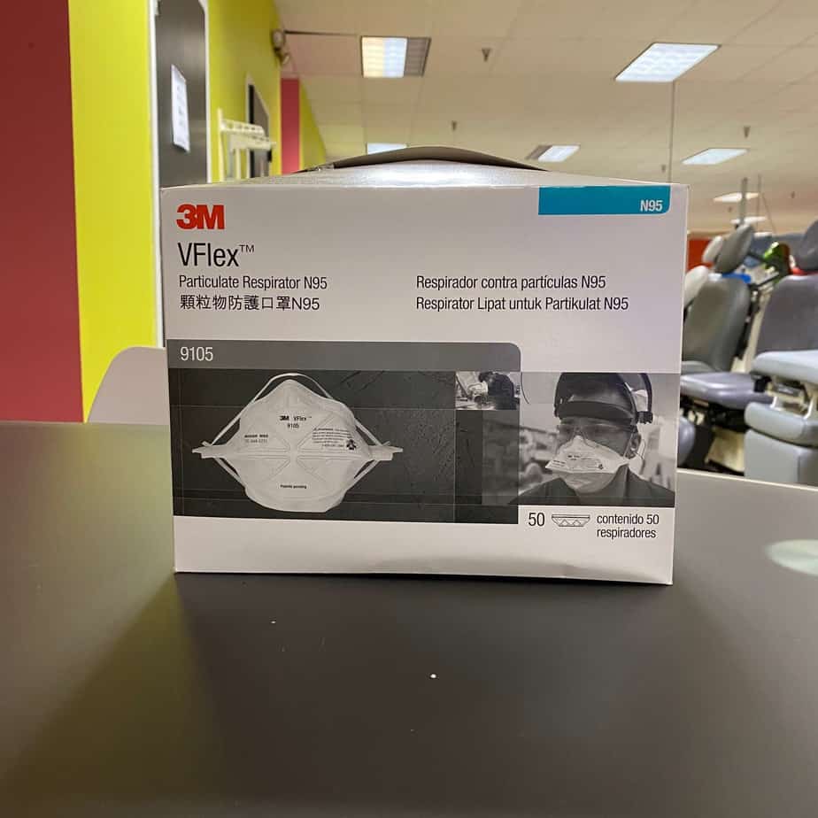 3M 9105 VFlex N95 Mask - Pack of 10 (New) - 3M -Angelus Medical