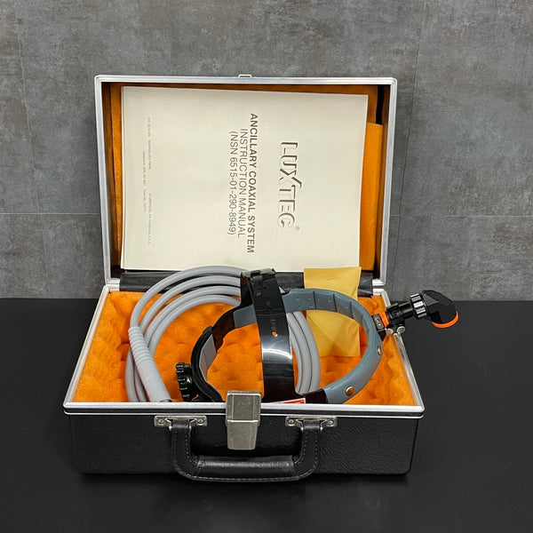 Luxtec Ultralite headlight and fiber optic cable