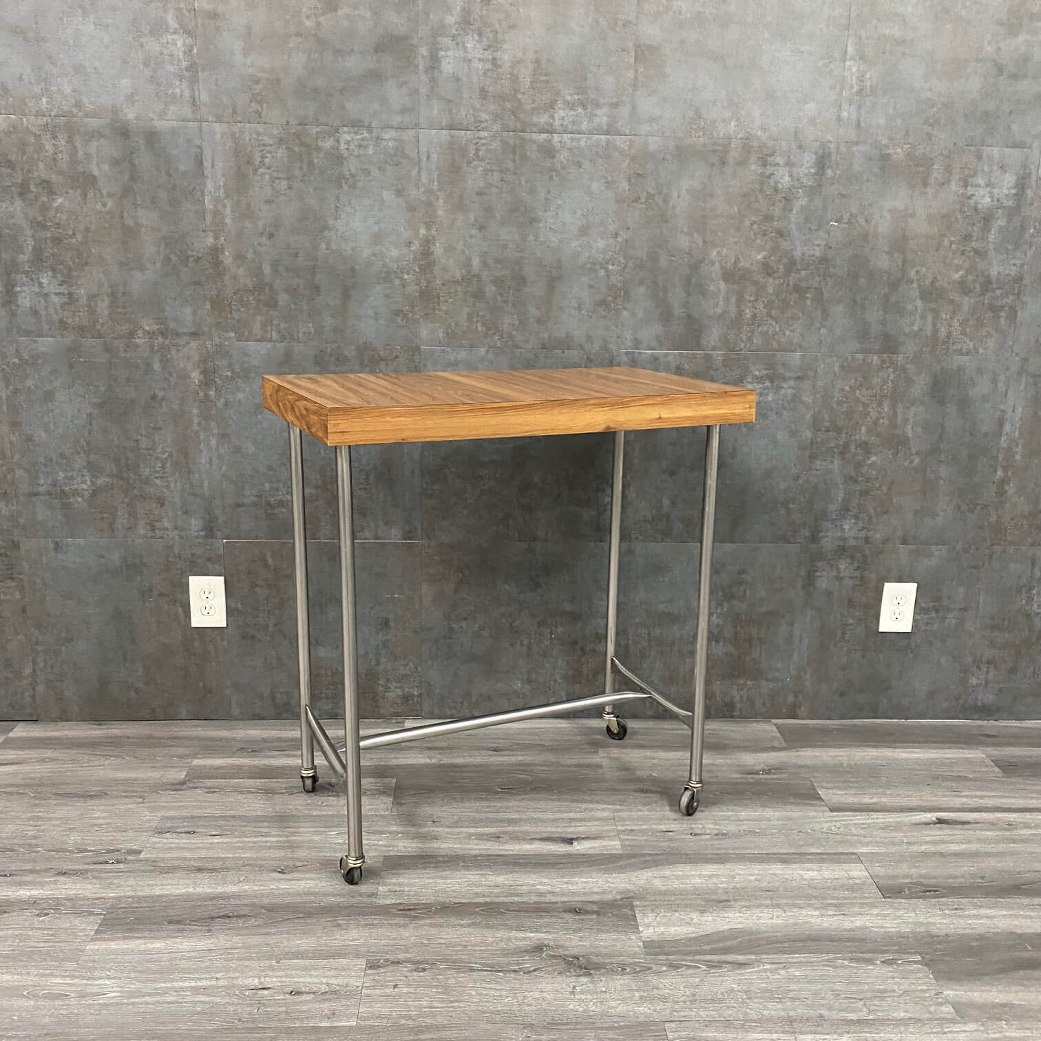 Large Back Table Stainless Steel Mobile Back Table w Removable Top