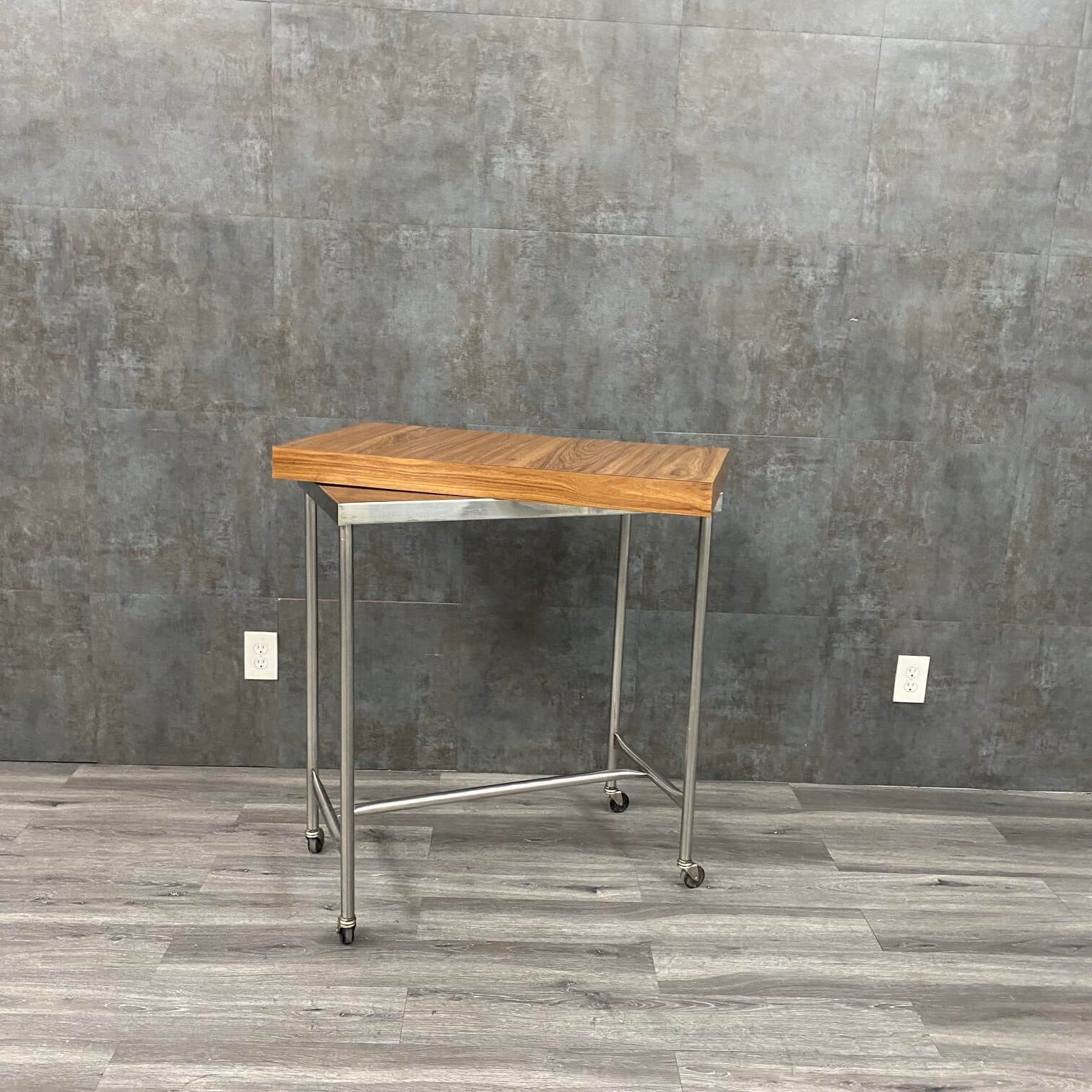 Stainless Steel Mobile Back Table w Removable Top - NMD -Angelus Medical