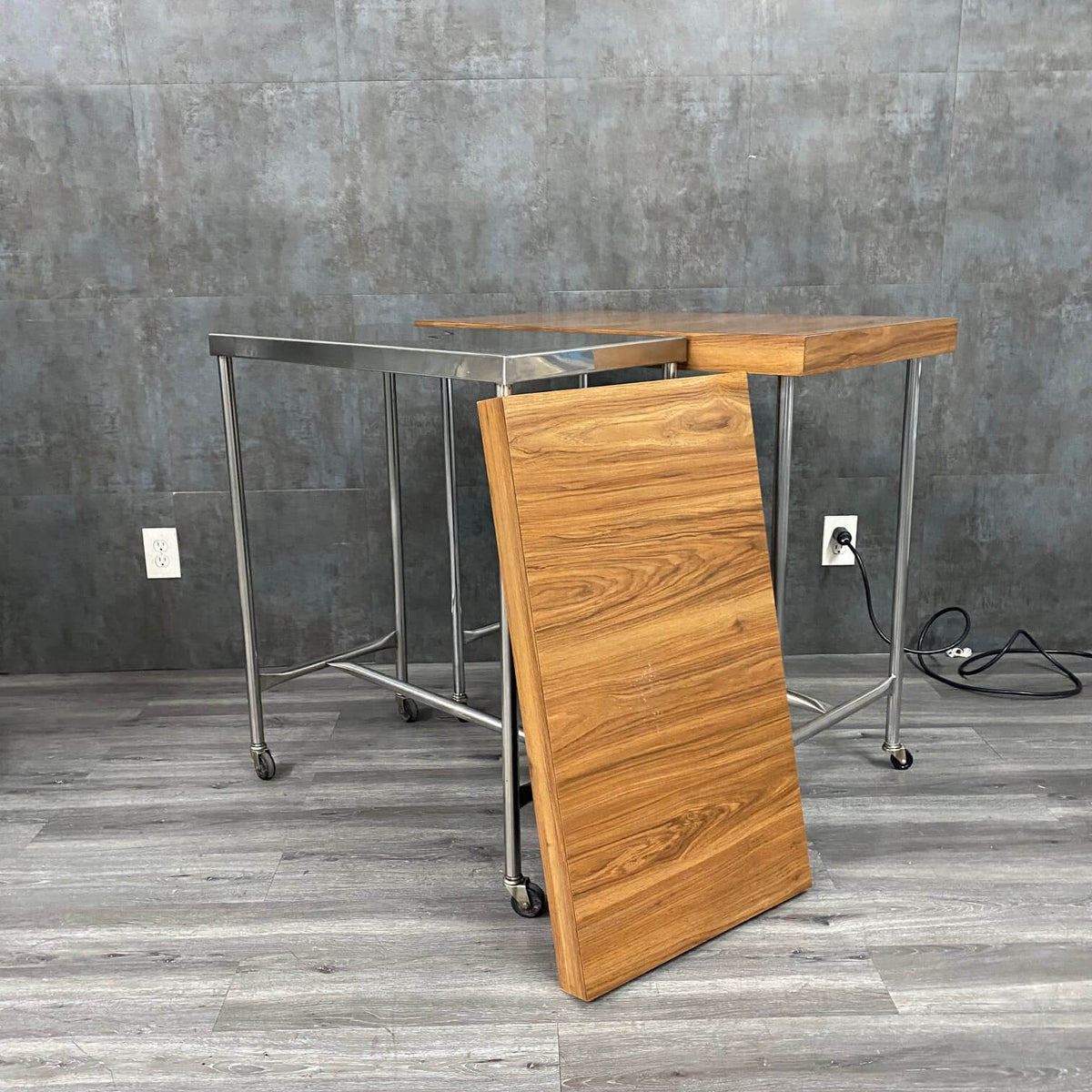 Turn Back Table Stainless Steel Mobile Back Table w Removable Top - – Angelus Medical ...