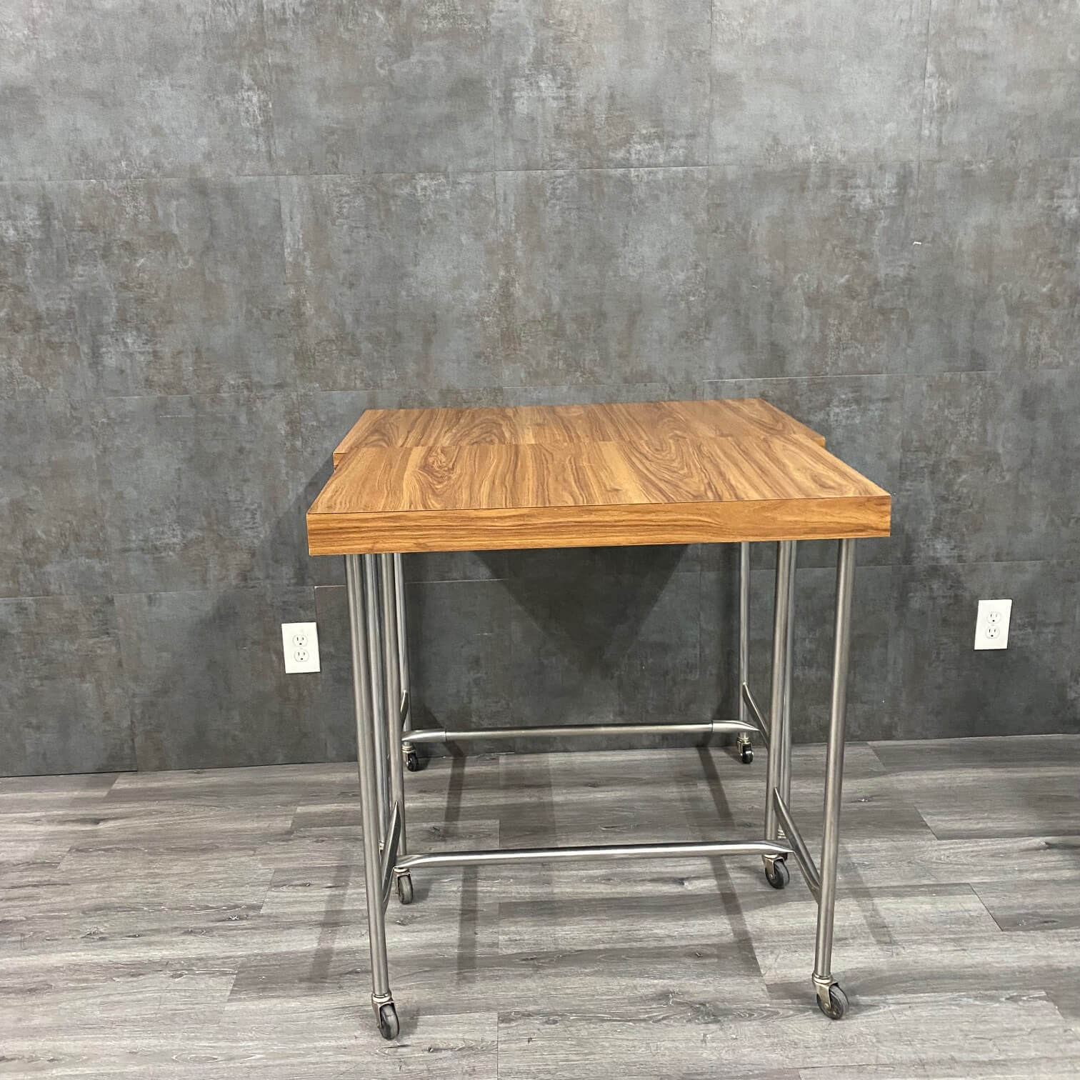 Large Back Table Stainless Steel Mobile Back Table w Removable Top