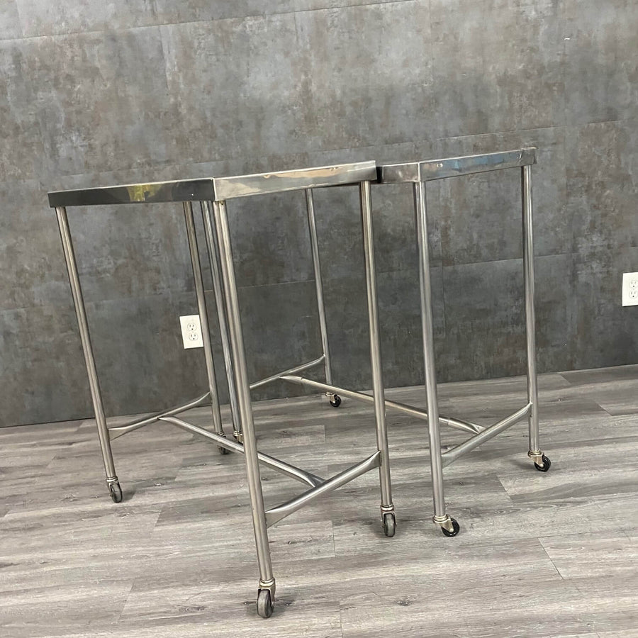 Stainless Steel Mobile Back Table w Removable Top - – Angelus Medical ...