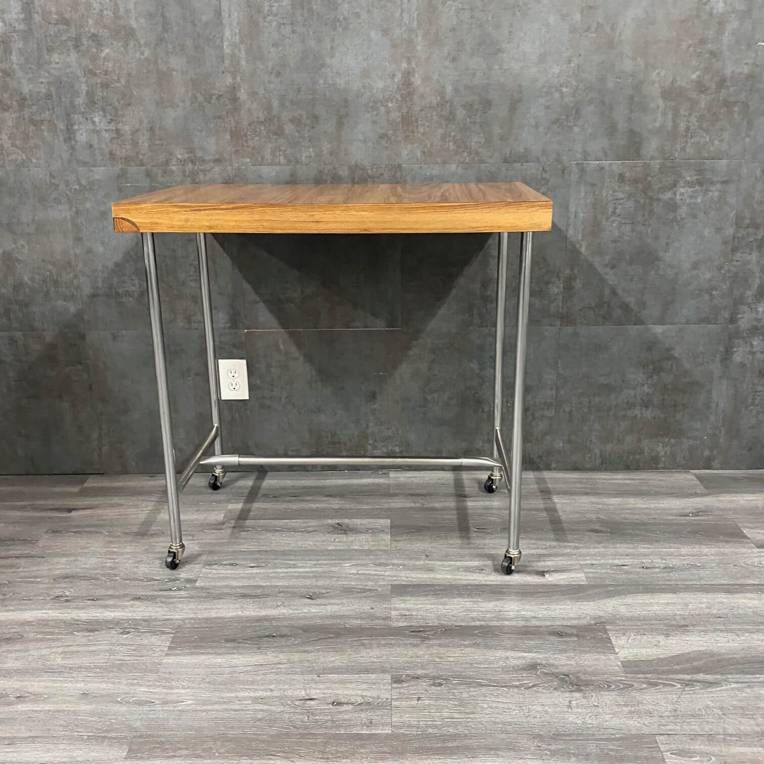 Stainless Steel Mobile Back Table w Removable Top - NMD -Angelus Medical