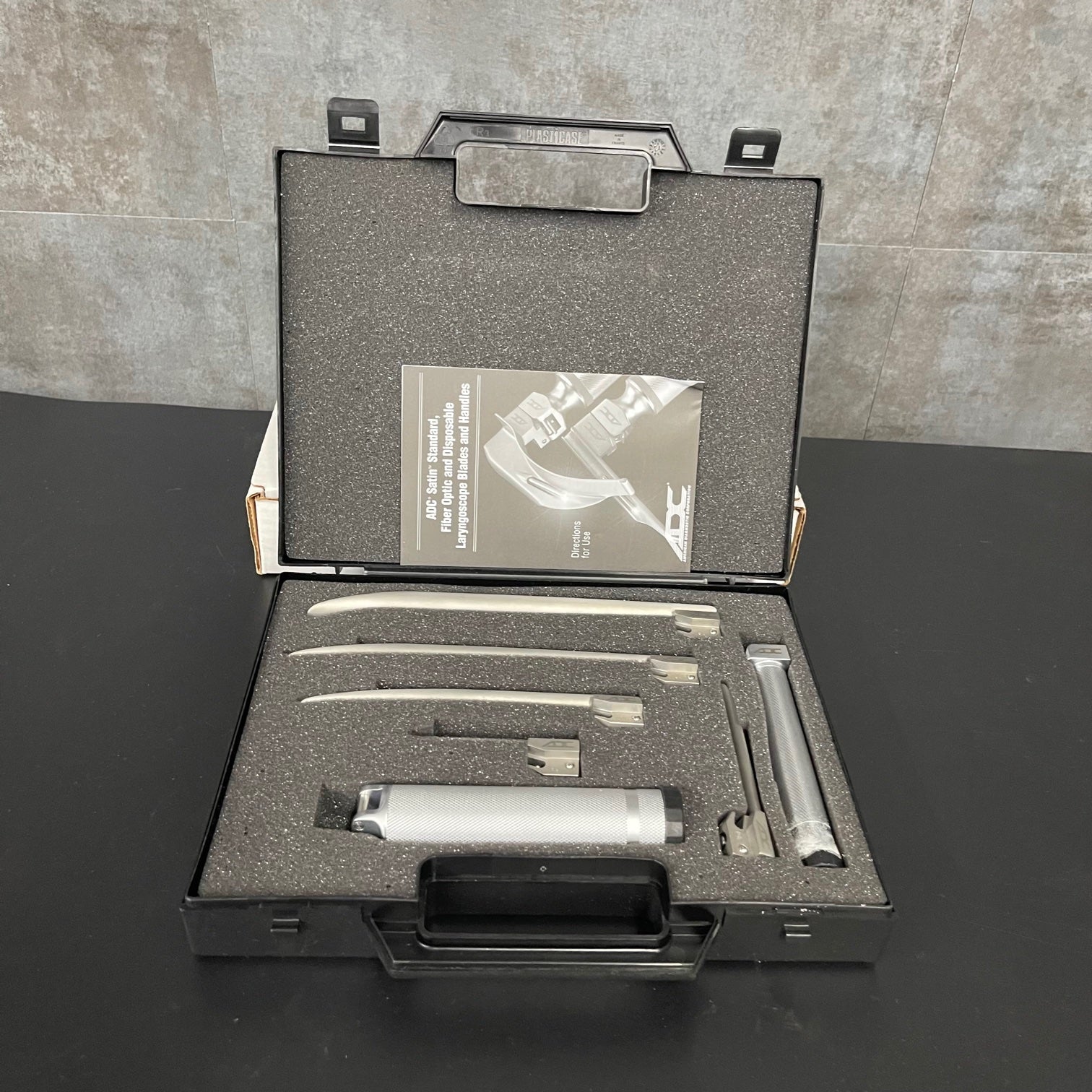 ADC Satin Standard Laryngoscope Set (New) - ADC -Angelus Medical