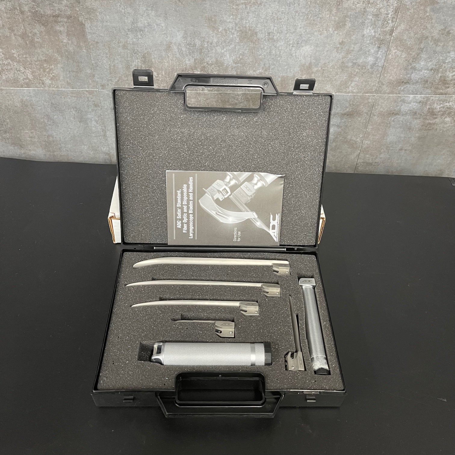 ADC Satin Standard Laryngoscope Set (New) - ADC -Angelus Medical