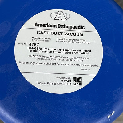 American Orthopedic Cast Vacuum - American Orthopedic -Angelus Medical