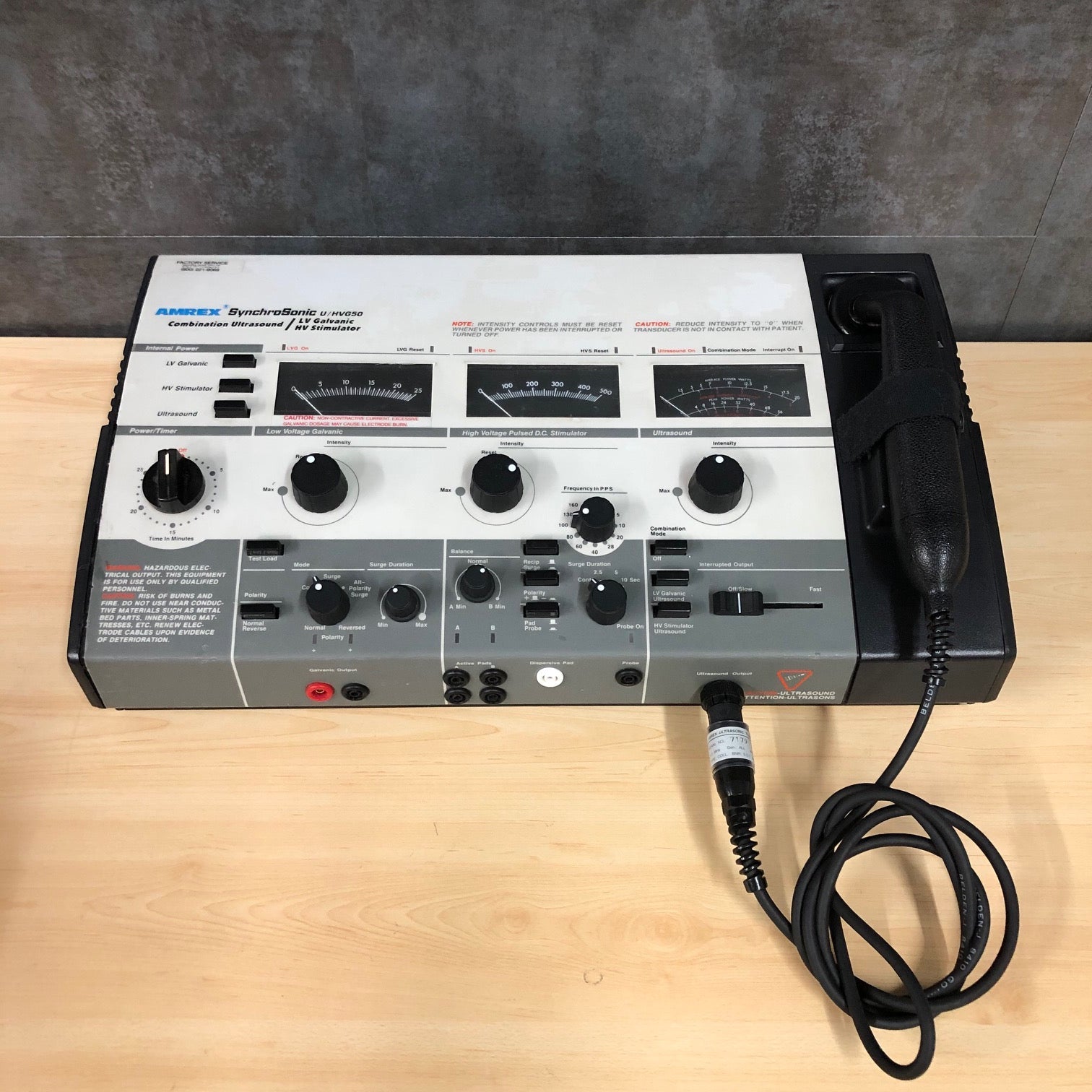 Amrex SynchroSonic U/HVG50 Combination Ultrasound (Refurbished) - Amrex -Angelus Medical