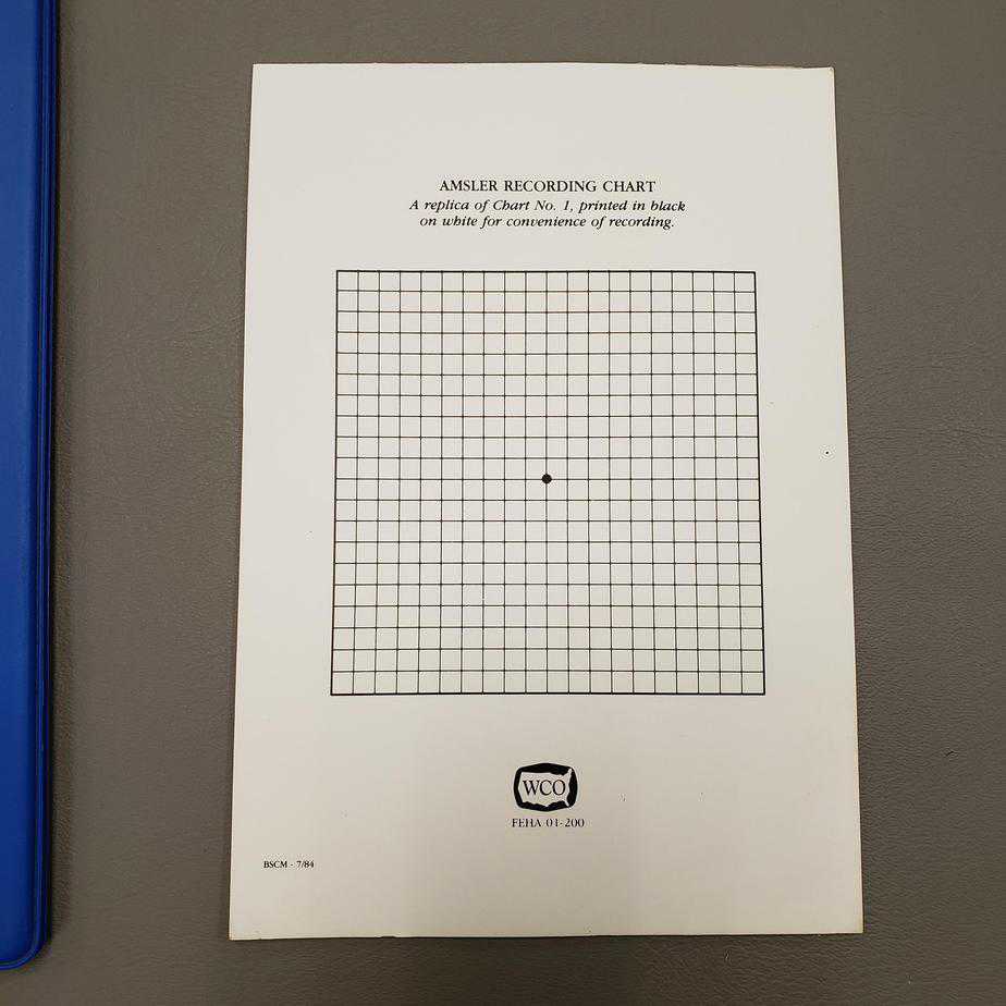Amsler Charts Manual, (New) - NMD -Angelus Medical