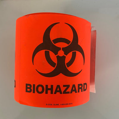 Bio Hazard Decal - Pack of 10 (New) - NMD -Angelus Medical