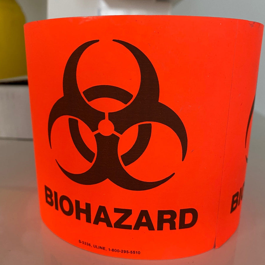 Bio Hazard Decal - Pack of 10 (New) - NMD -Angelus Medical