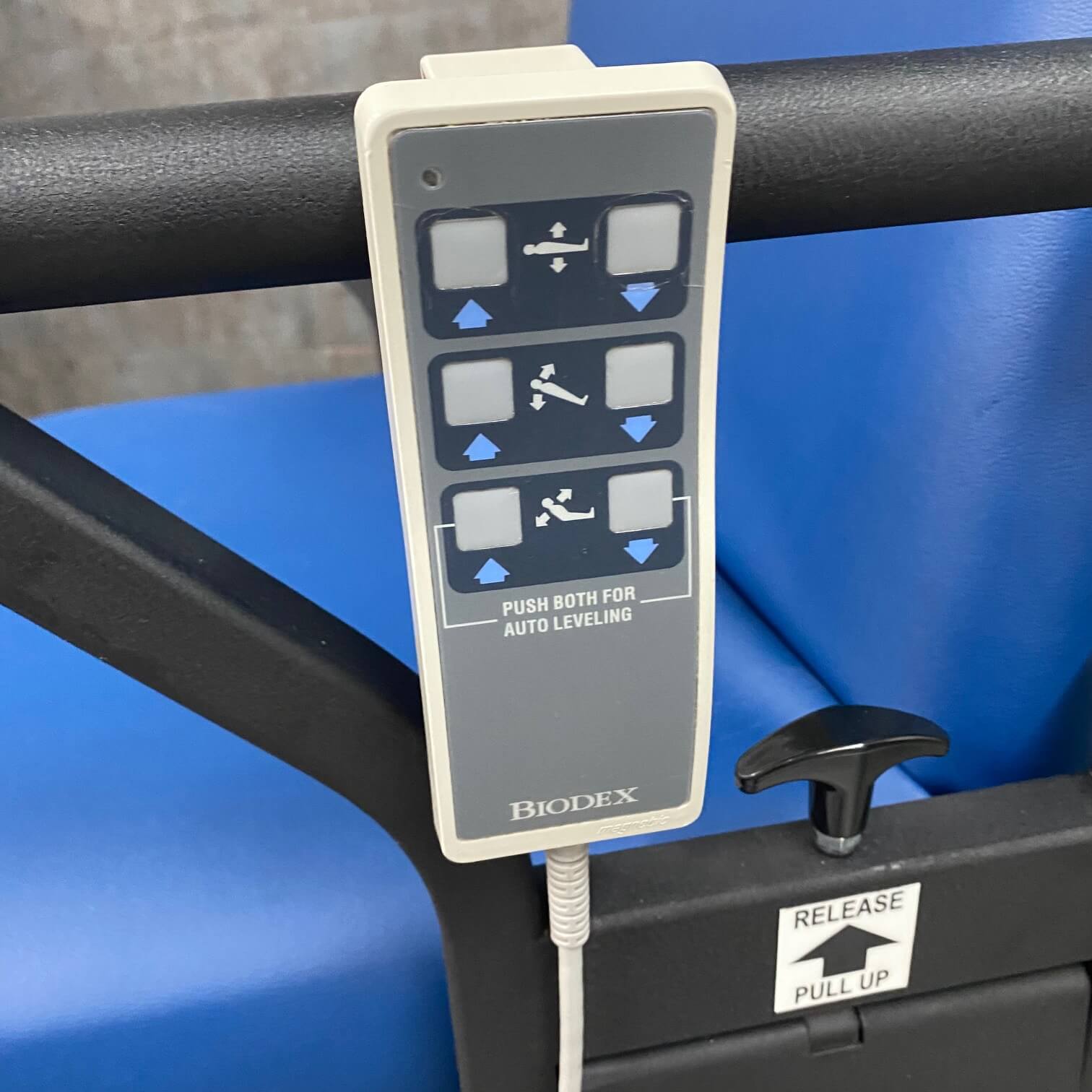 Biodex Ultrasound Pro 058720 table w Stirrups ,Biodex Angelus