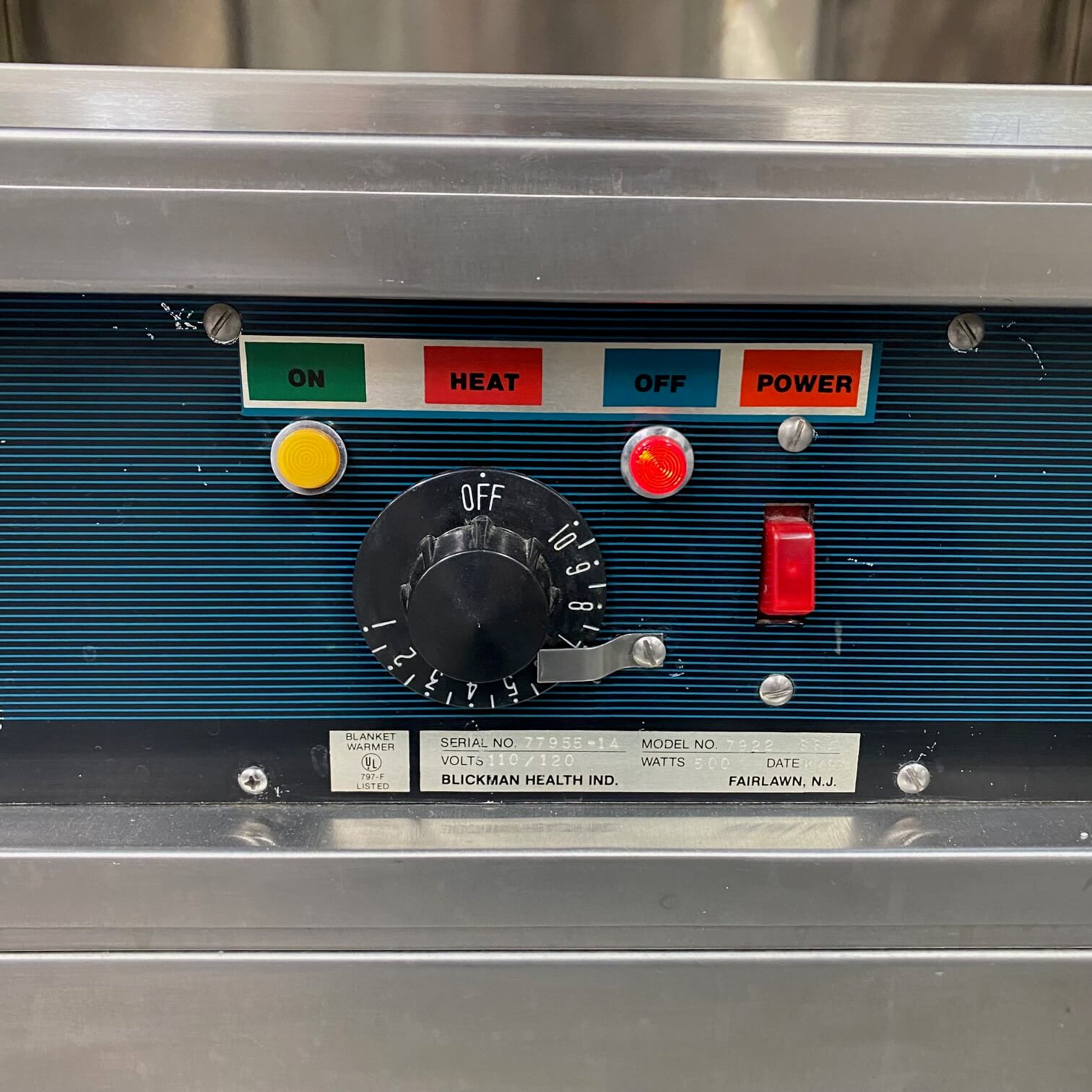 Blickman warming blanket warmer cost Angelus Medical