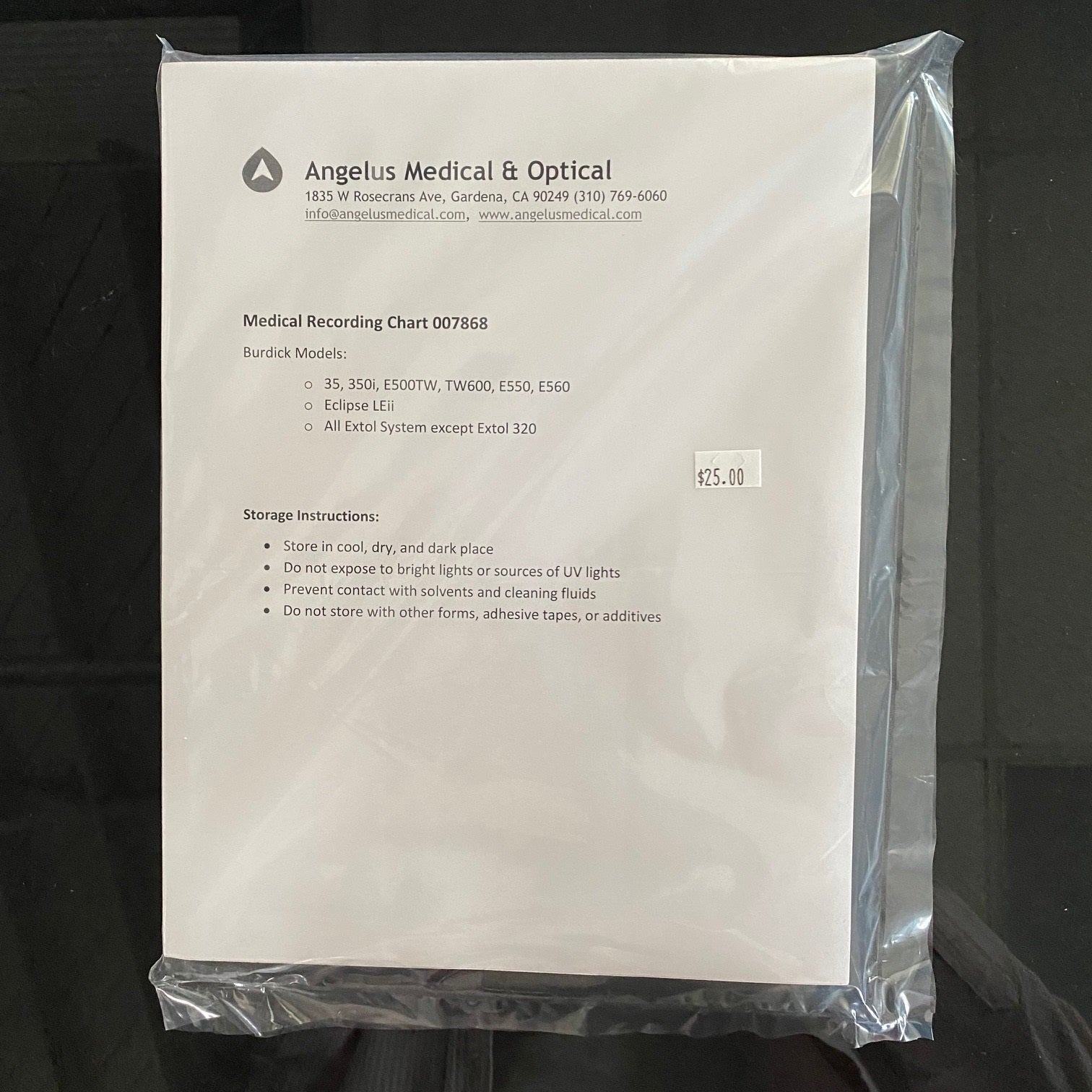 Burdick 007868 ECG Paper (New) - Burdick -Angelus Medical