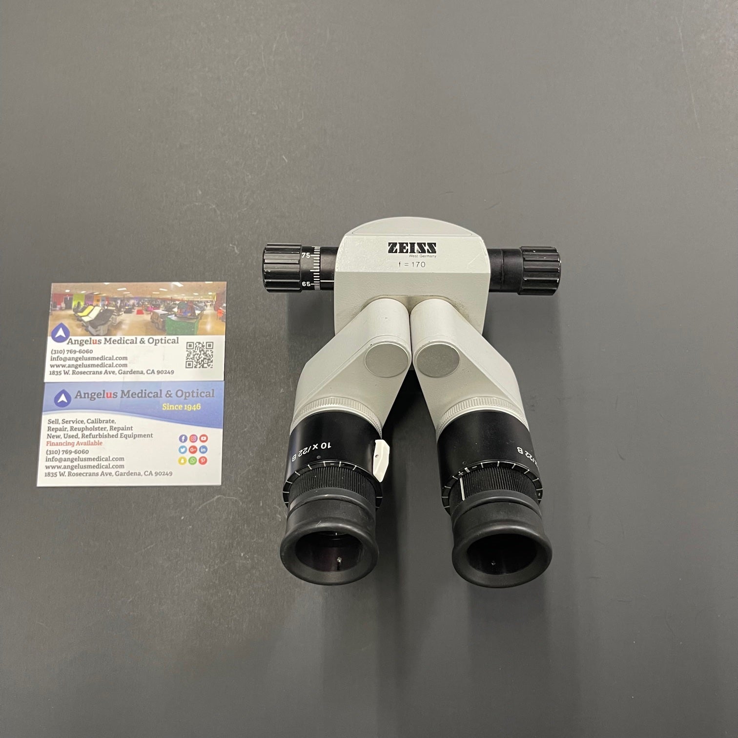 Carl Zeiss F170 Binocular Surgical Head (Used) - ZEISS -Angelus Medical