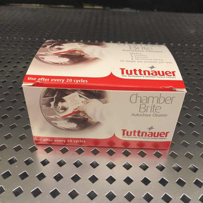 Chamber Brite Autoclave Cleaner - Box of 10 Chamber Brite Autoclave Cleaner - Box of 10 - Tuttnauer -Angelus Medical