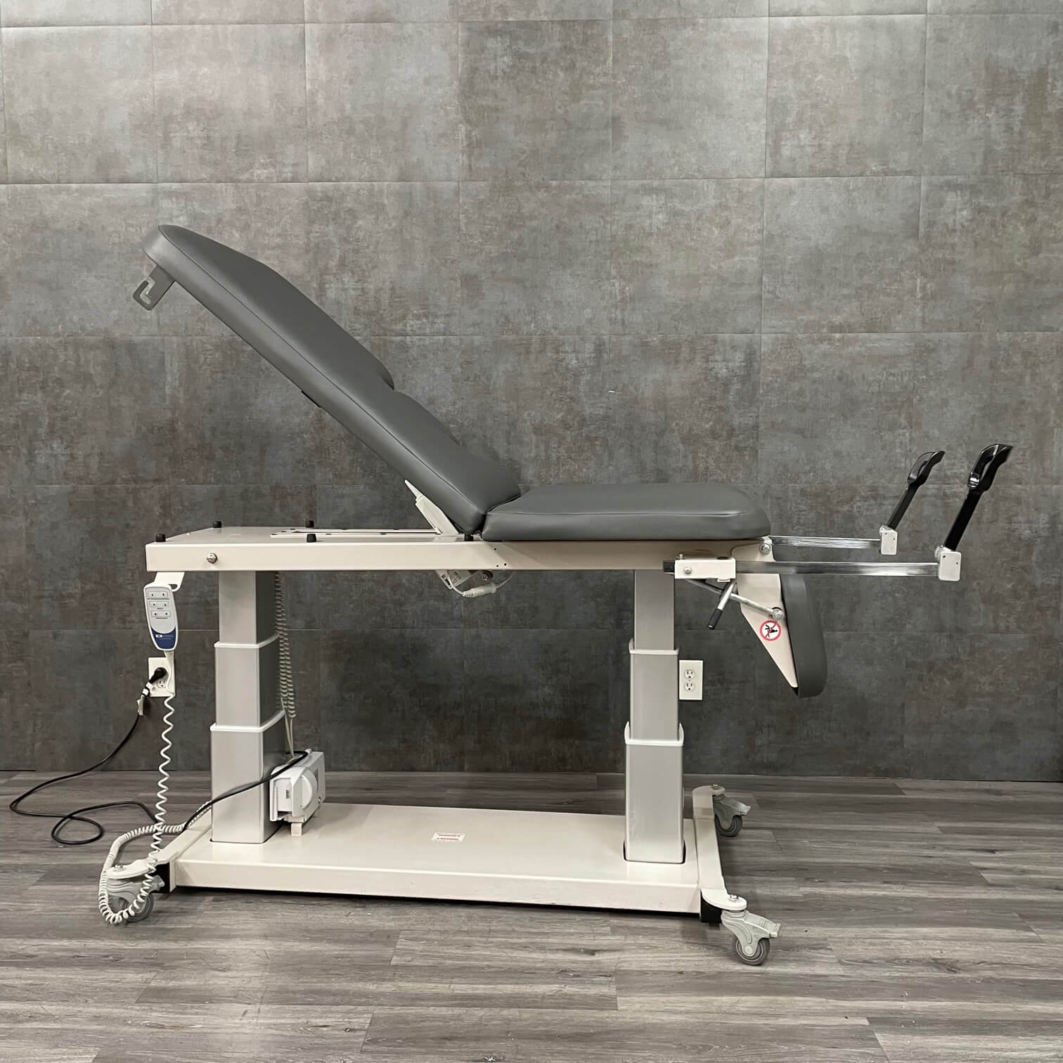 Clinton Multi-Use Mobile Ultrasound Power Table with Stirrups - Clinton -Angelus Medical