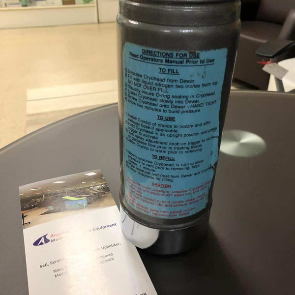 Medical Dewar Cryo Spray Gun for Dermatology (Refurbished) - Liquid Nitrogen Sprayer