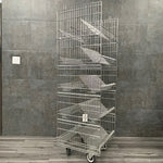 Double Sided Suture Cart with Slanted Shelving (Used) - NMD -Angelus Medical