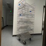 Double Sided Suture Cart with Slanted Shelving (Used) - NMD -Angelus Medical