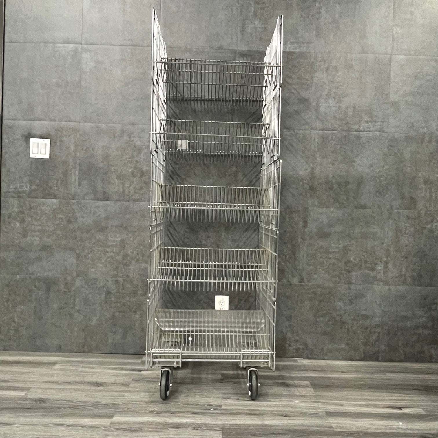 Double Sided Suture Cart with Slanted Shelving (Used) - NMD -Angelus Medical