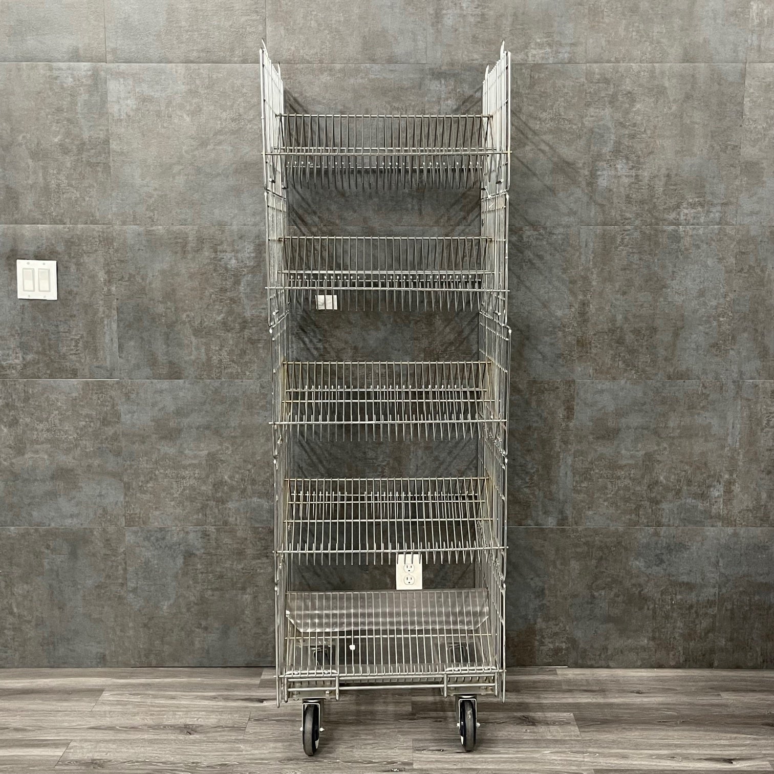 Double Sided Suture Cart with Slanted Shelving (Used) - NMD -Angelus Medical