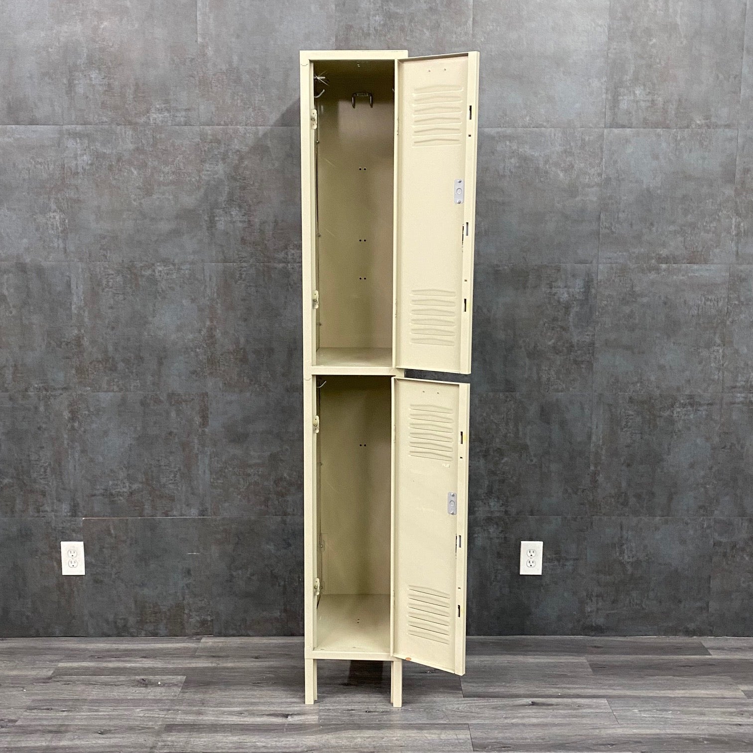 Double Tier Metal Storage Locker Cabinet - NMD -Angelus Medical
