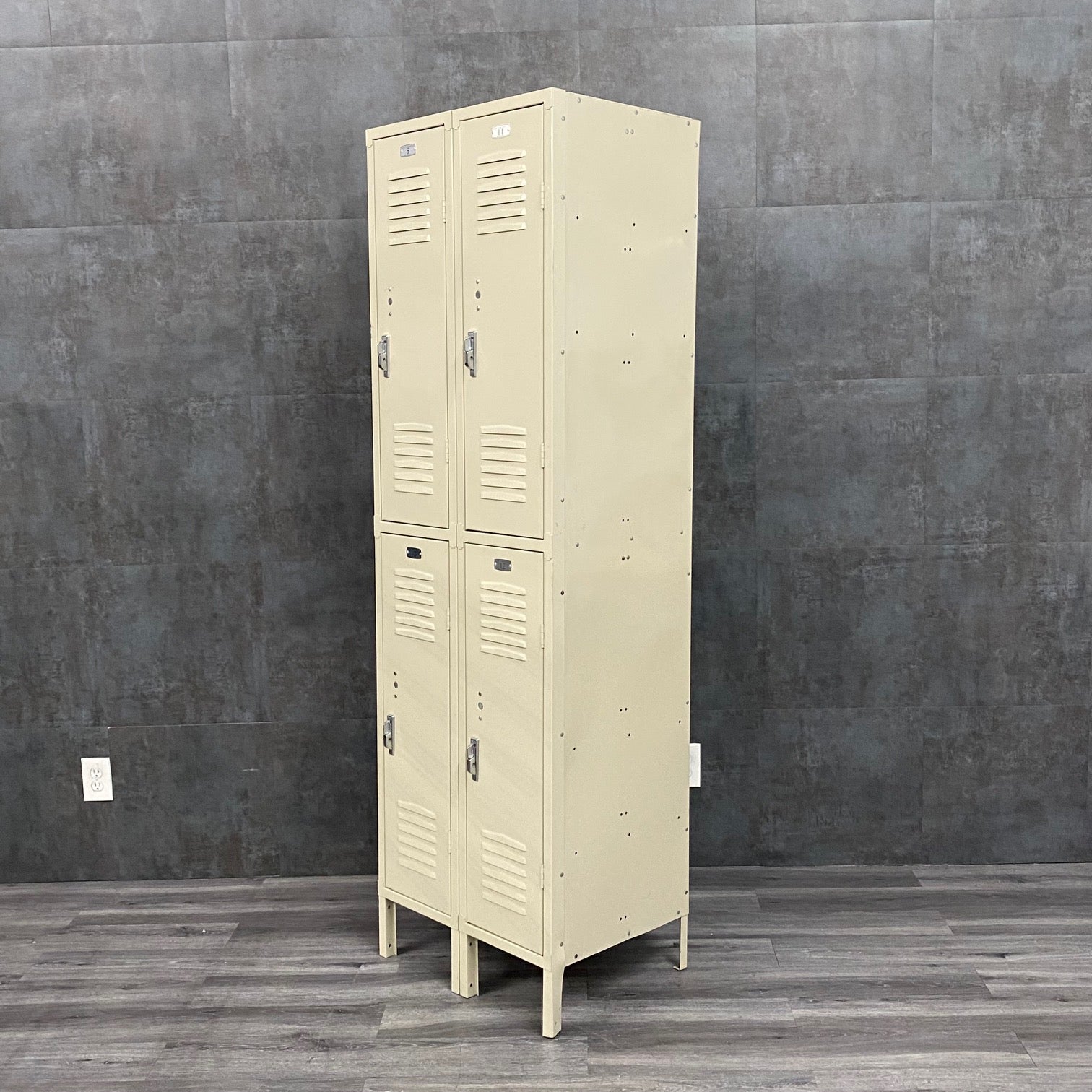 Double Tier Metal Storage Locker Cabinet - NMD -Angelus Medical