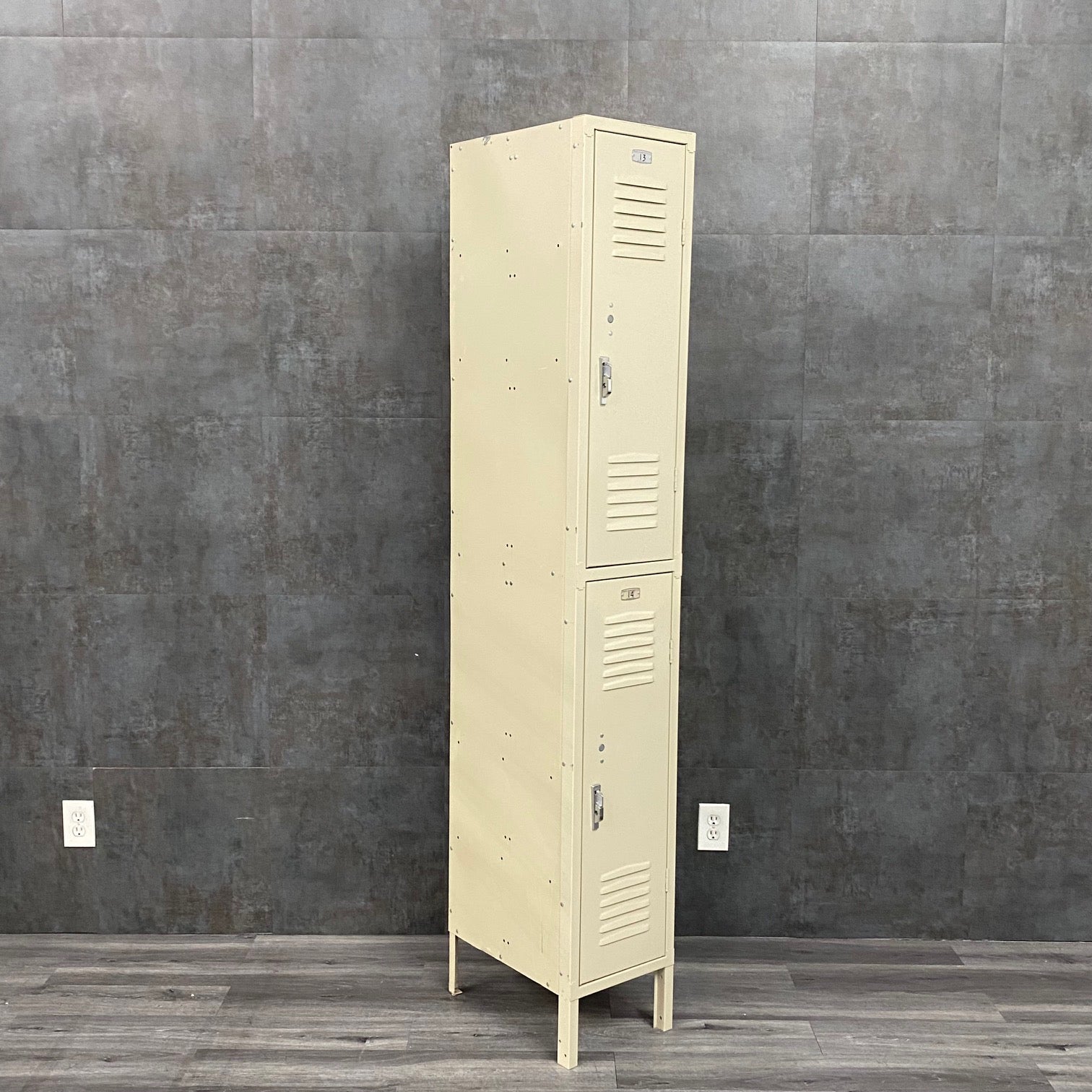 Double Tier Metal Storage Locker Cabinet - NMD -Angelus Medical