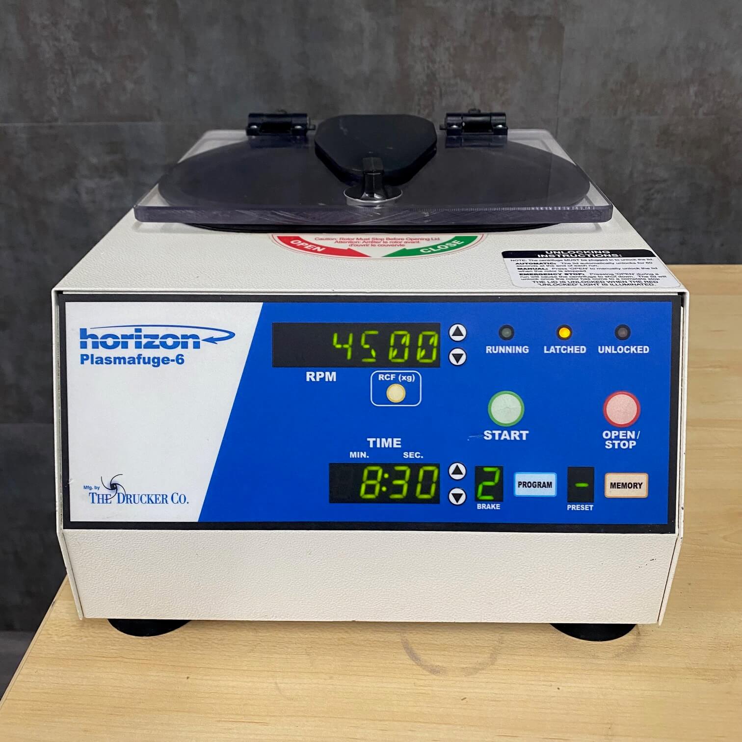 Drucker Horizon Plasmafuge-6 Diagnostic Centrifuge - Drucker -Angelus Medical