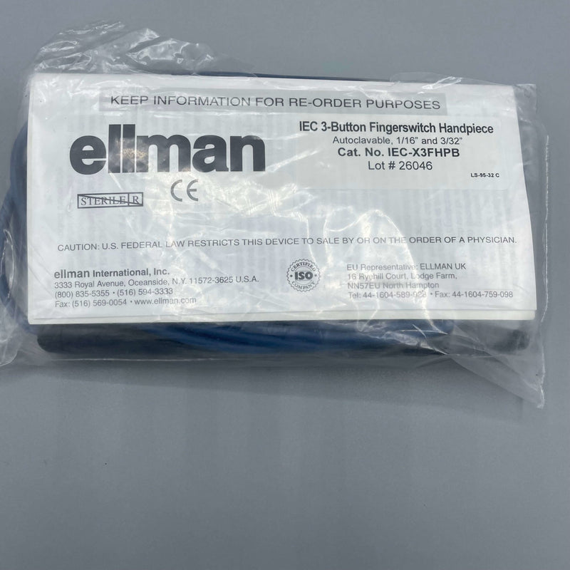 Ellman IEC 3-Button Fingerswitch Handpiece - Ellman -Angelus Medical