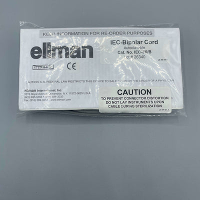 Ellman IEC Bipolar Cord - Ellman -Angelus Medical