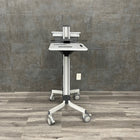 ERGOTRON Neo-Flex Laptop Cart showing ergonomic sit-stand height adjustment