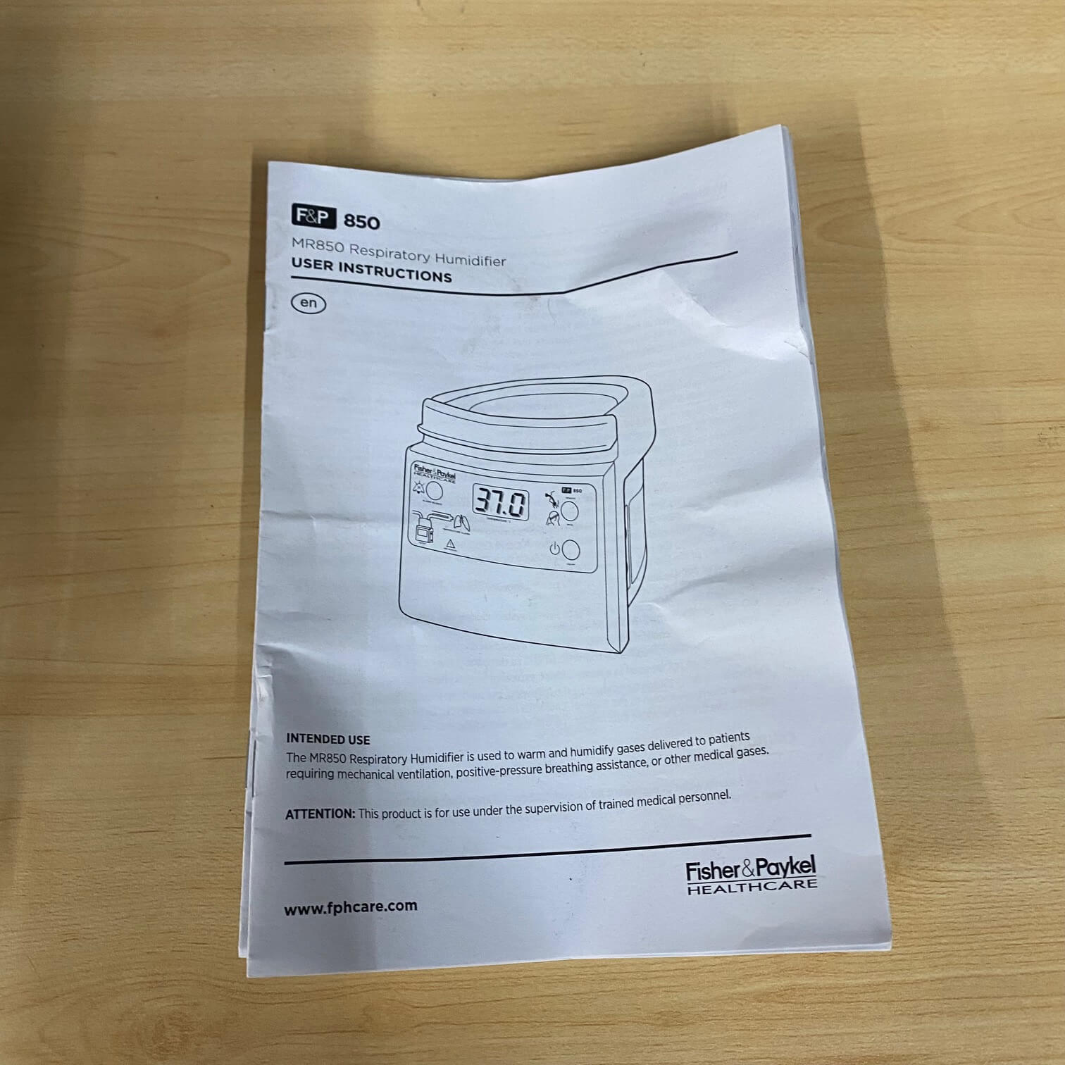 Fisher & Paykel MR850 Heated Humidifier - Fisher & Paykel -Angelus Medical