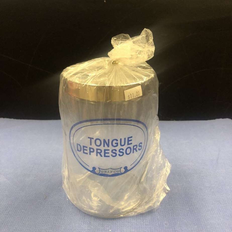 Glass Sundry Jar with lid (New) - Grafco -Angelus Medical