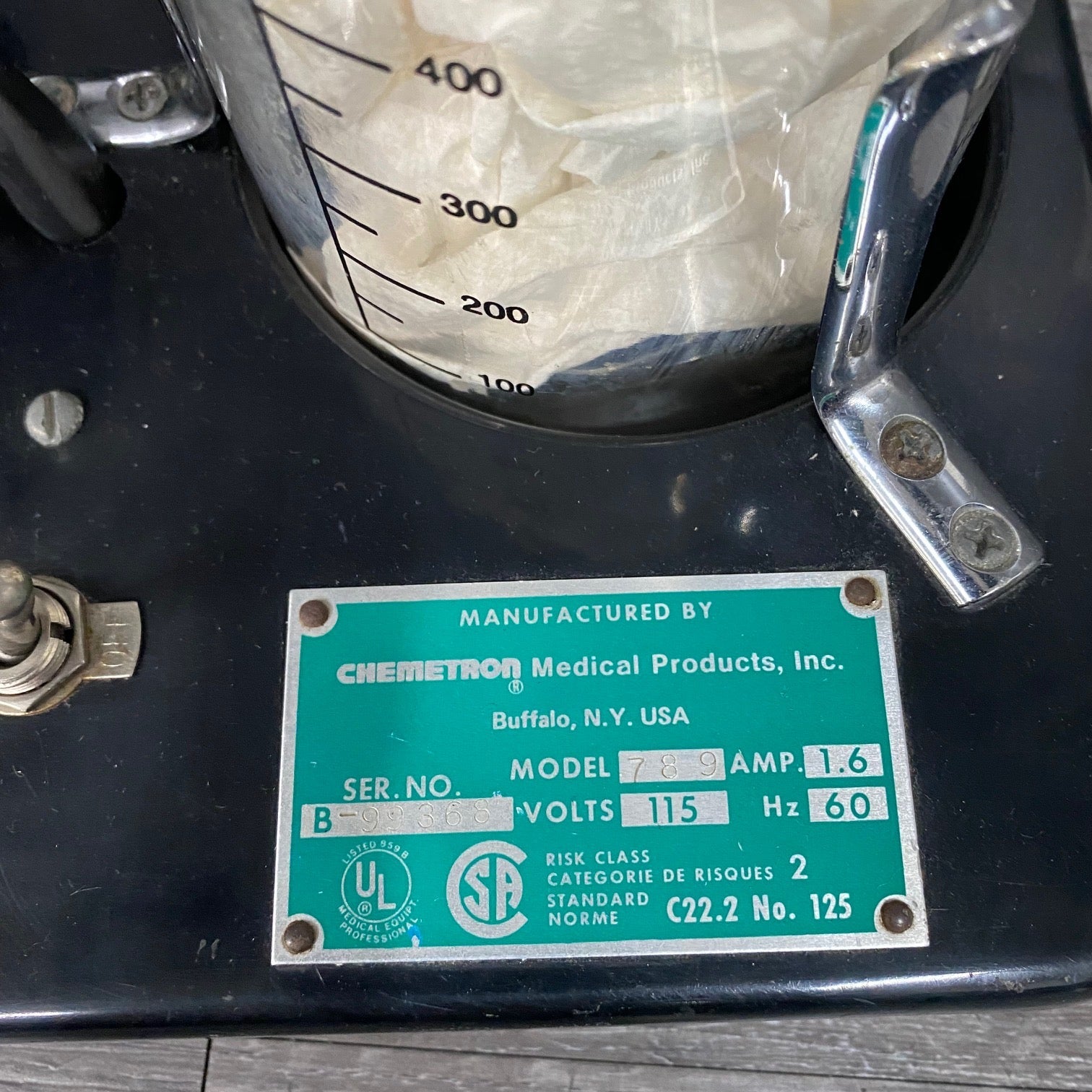 Gomco 789 Portable vacuum pump - Gomco -Angelus Medical