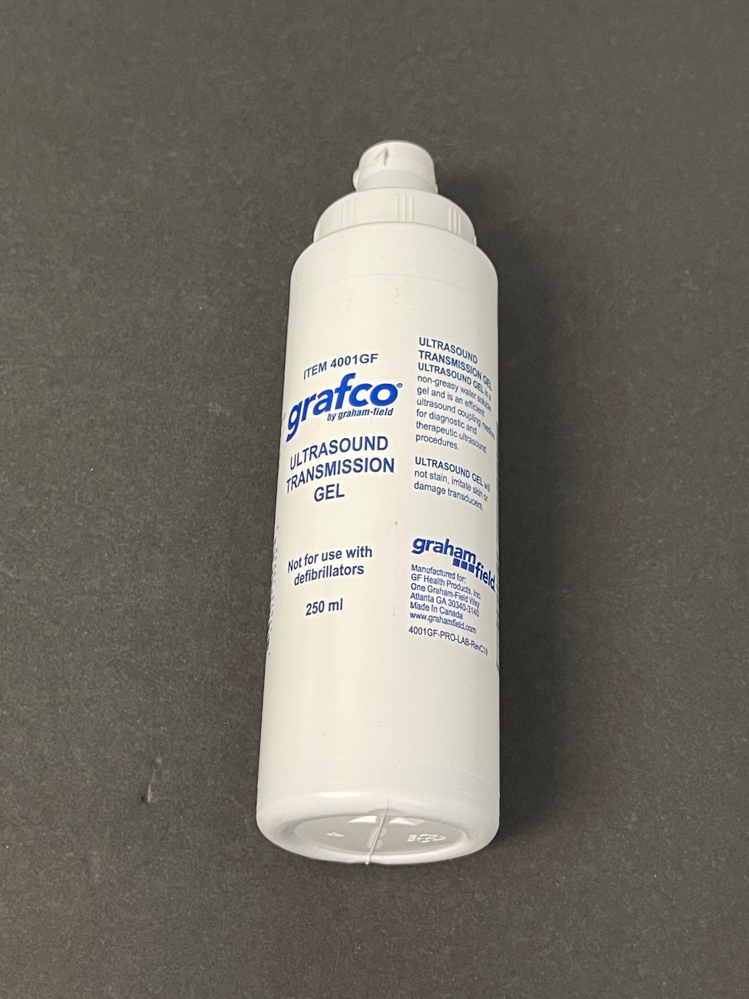 Grafco Ultrasound Gel 250 ml Bottle (New) - Grafco -Angelus Medical