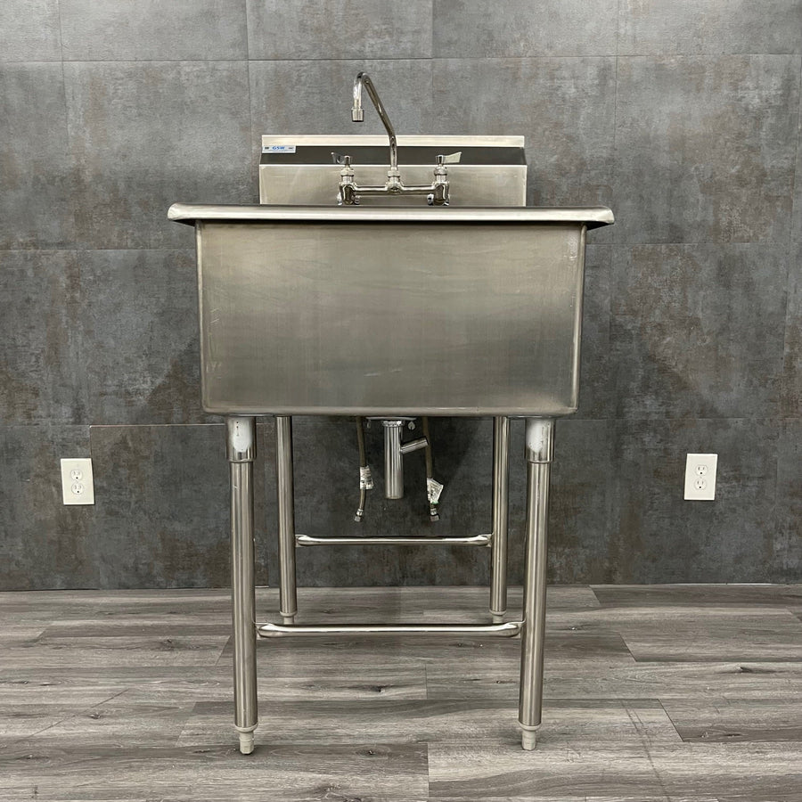 GSW Stainless steel single basin utility Sink (Used) - GSW -Angelus Medical